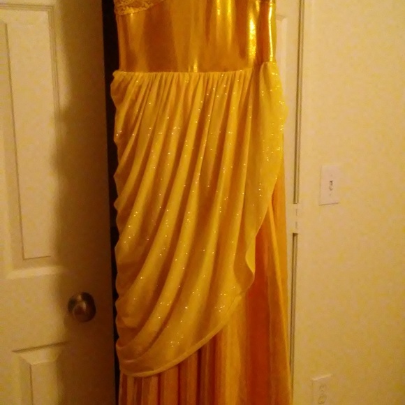 Beautiful Golden Prom Dress Fancy - Picture 2 of 7